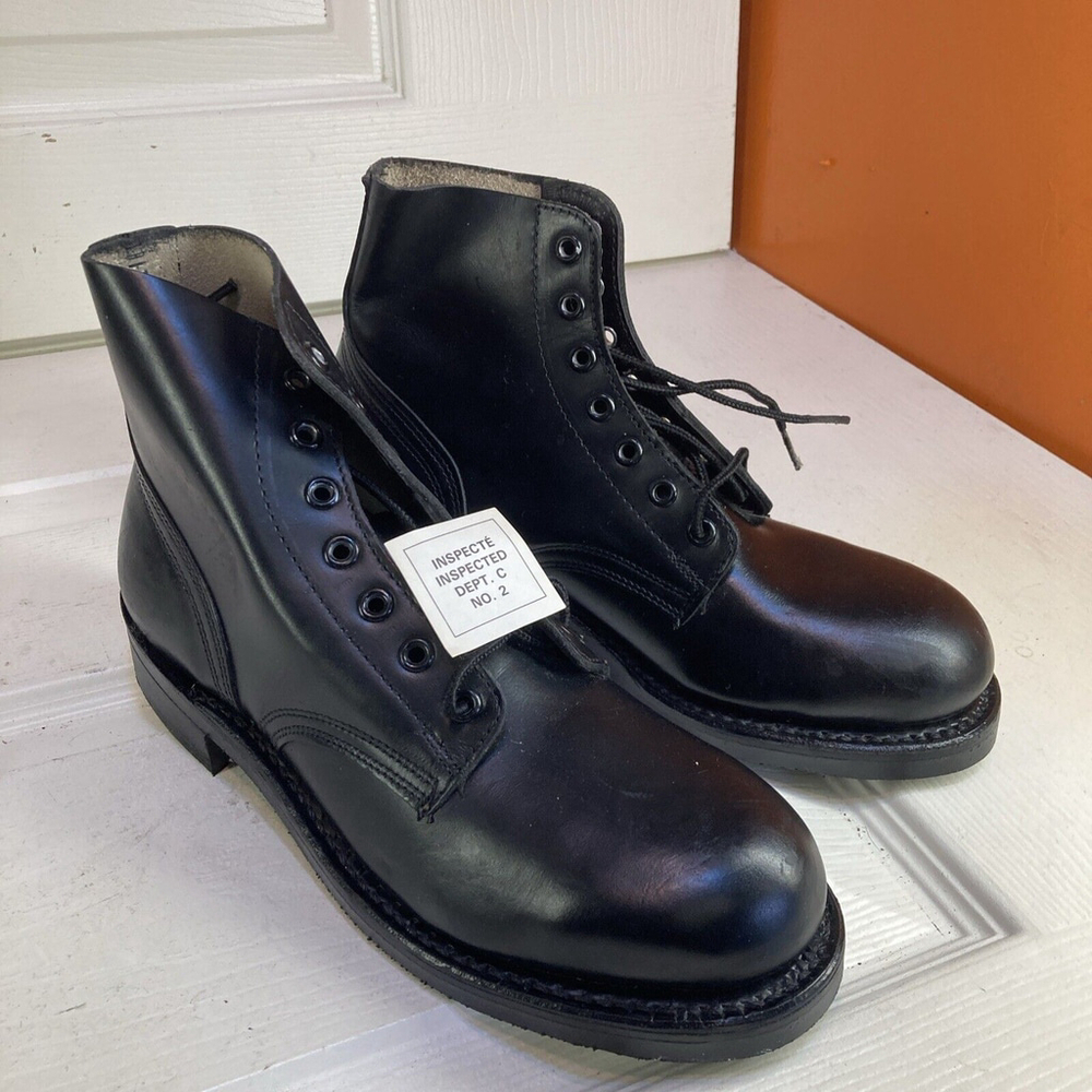 Vintage Biltrite Black Military Army Combat Boots Steel Toe Men’s Size 4 E 1990